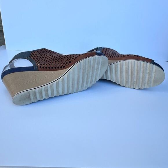 PIKOLINOS 38 (7 1/2) women’s sandals, leather, wedge heel - Picture 6 of 11